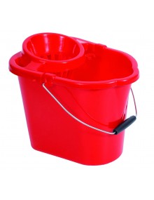 14 Litre Plastic mop Bucket - Red Hygiene